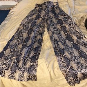 Snake print pants